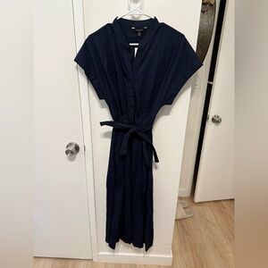 Banana Republic Dark Blue Midi Dress